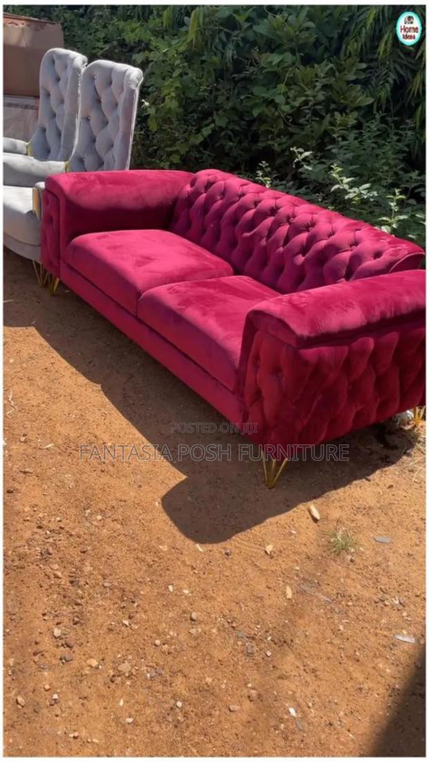 Grand 3-Seater Maroon Sofa - main view