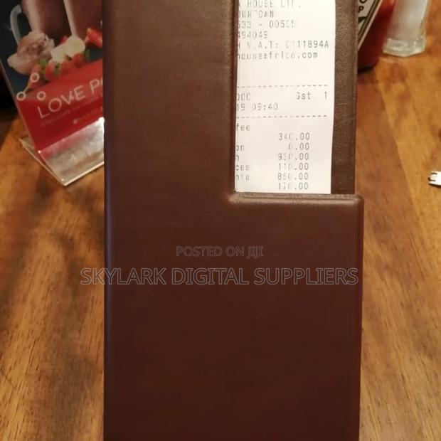 Pure Leather Gym Belt|Bill Folder |Menu Folder - thumbnail 6