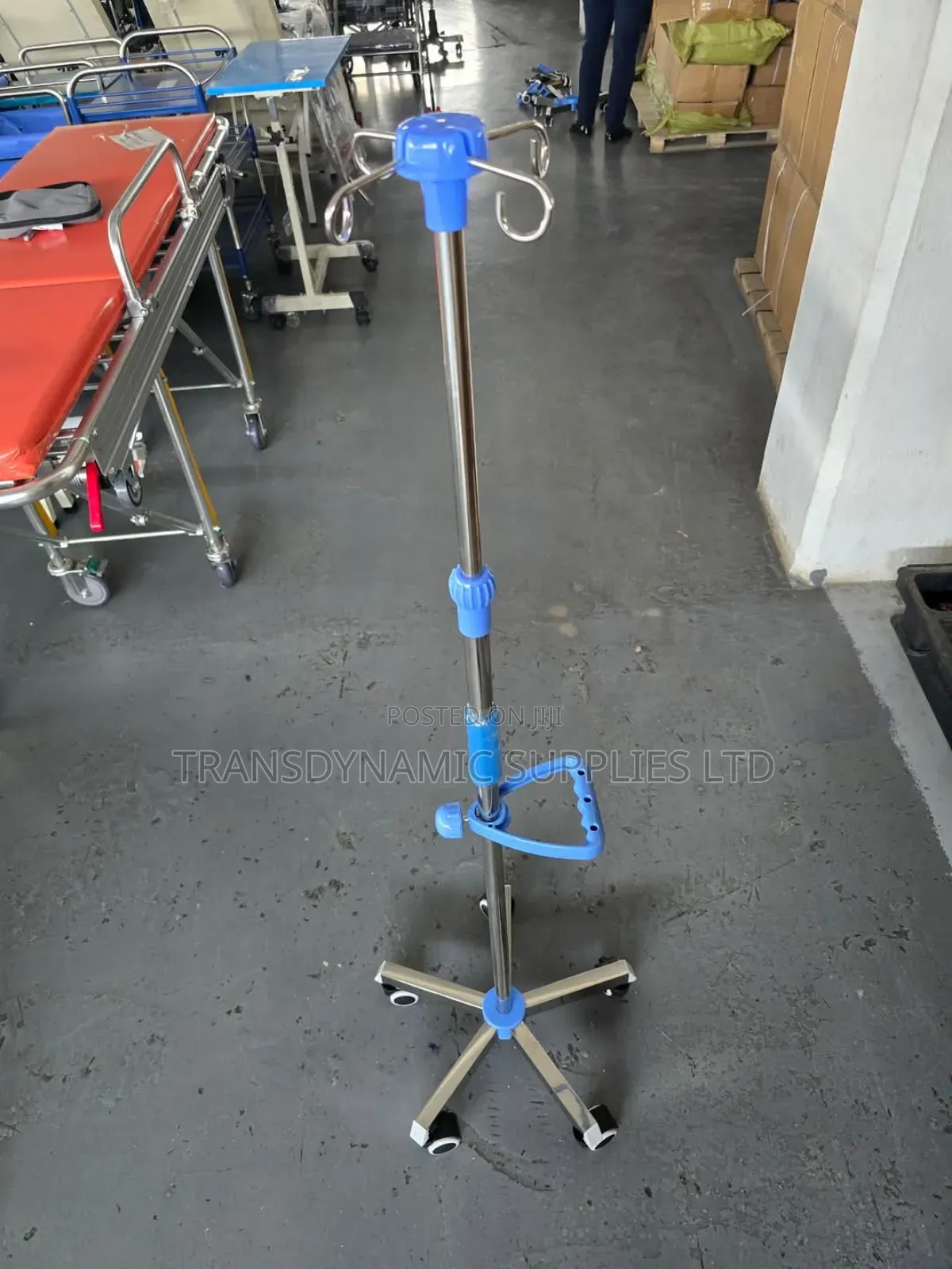 Iv Drip Stand 5 Wheels With Handle
