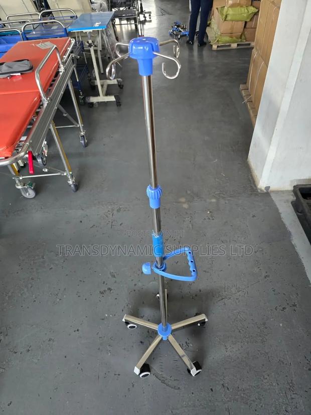 Iv Drip Stand 5 Wheels With Handle