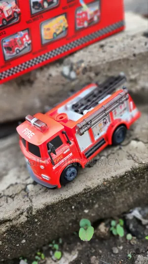 Battery-Operated Fire Truck for Kids