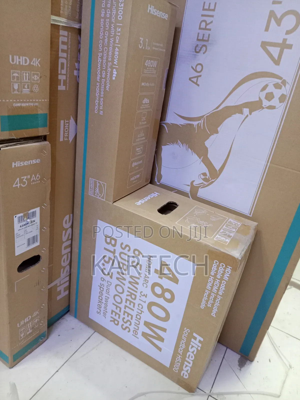 Hisense 480 Watts Hs3100 Soundbar 3.1 Channel