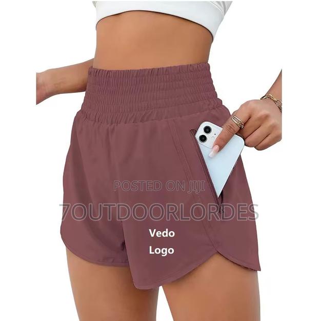 Ladys 2 In 1 Gym Workout Running Shorts