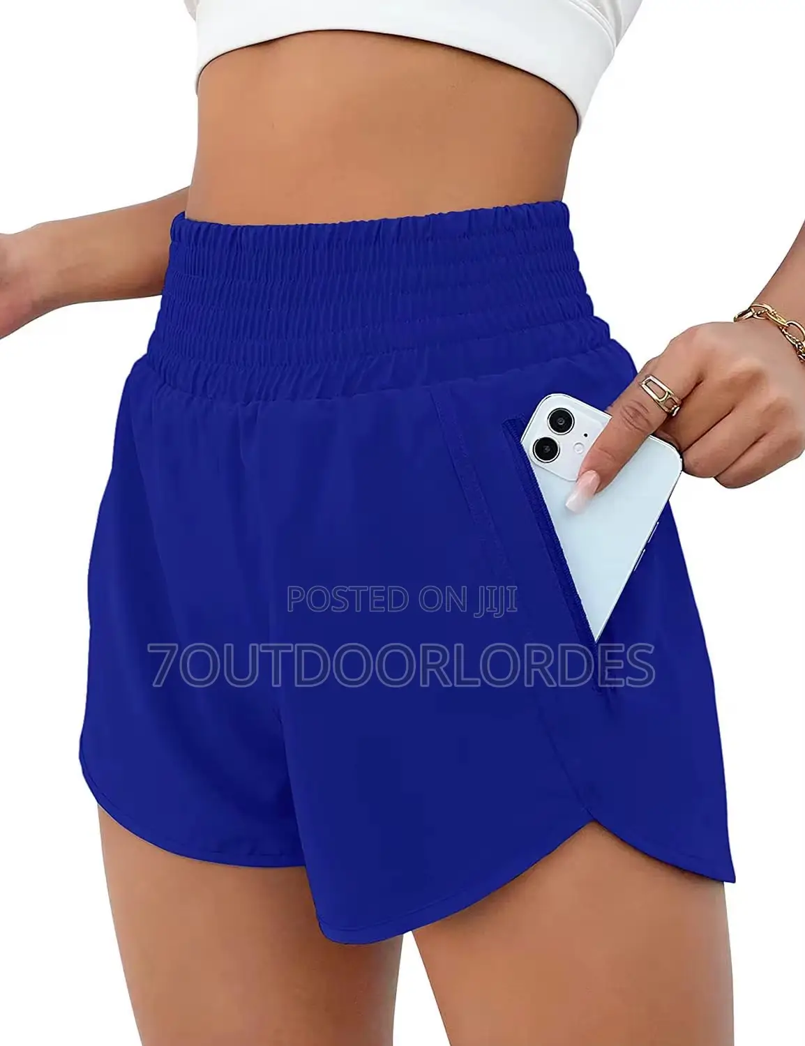 Ladys 2 In 1 Gym Workout Running Shorts