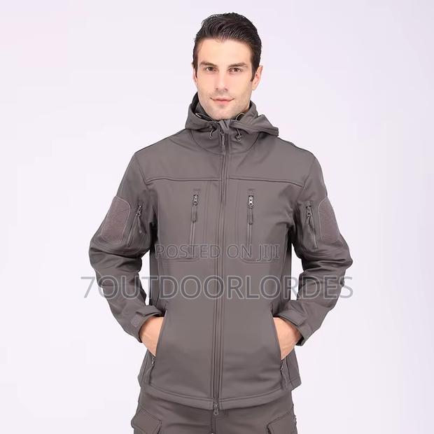 Waterproof Softshell Tactical Jackets Grey - main view