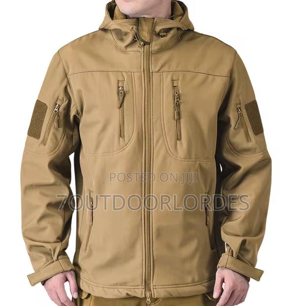Tactical Waterproof Softshell Jacket Brown - thumbnail 2
