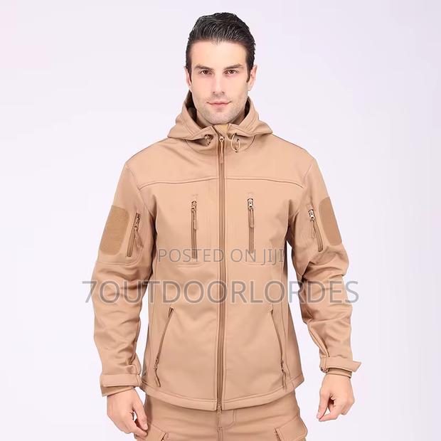 Tactical Waterproof Softshell Jacket Brown - thumbnail 3