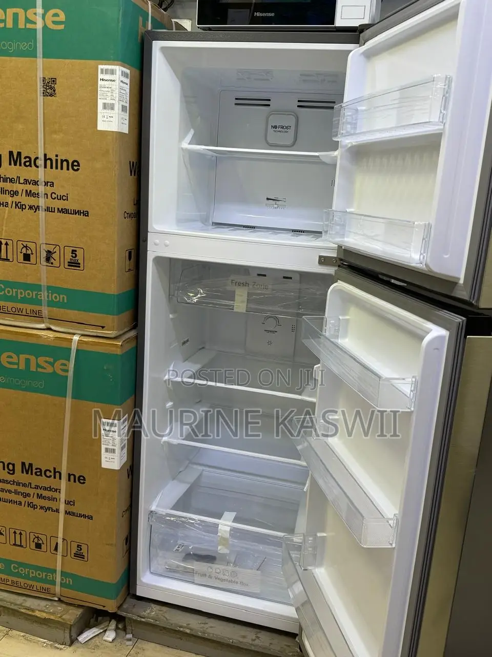 Hisense Double Door No Frost Fridge 320l Ref320dr