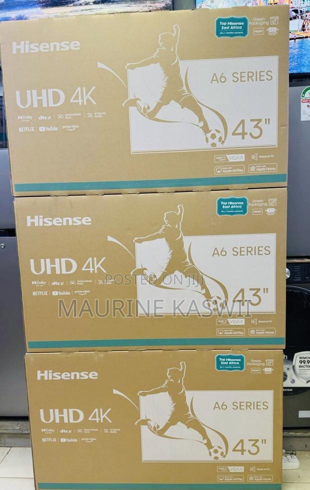 Hisense 43′′ 43a6n (New 2025) Vidaa Smart Uhd Tv