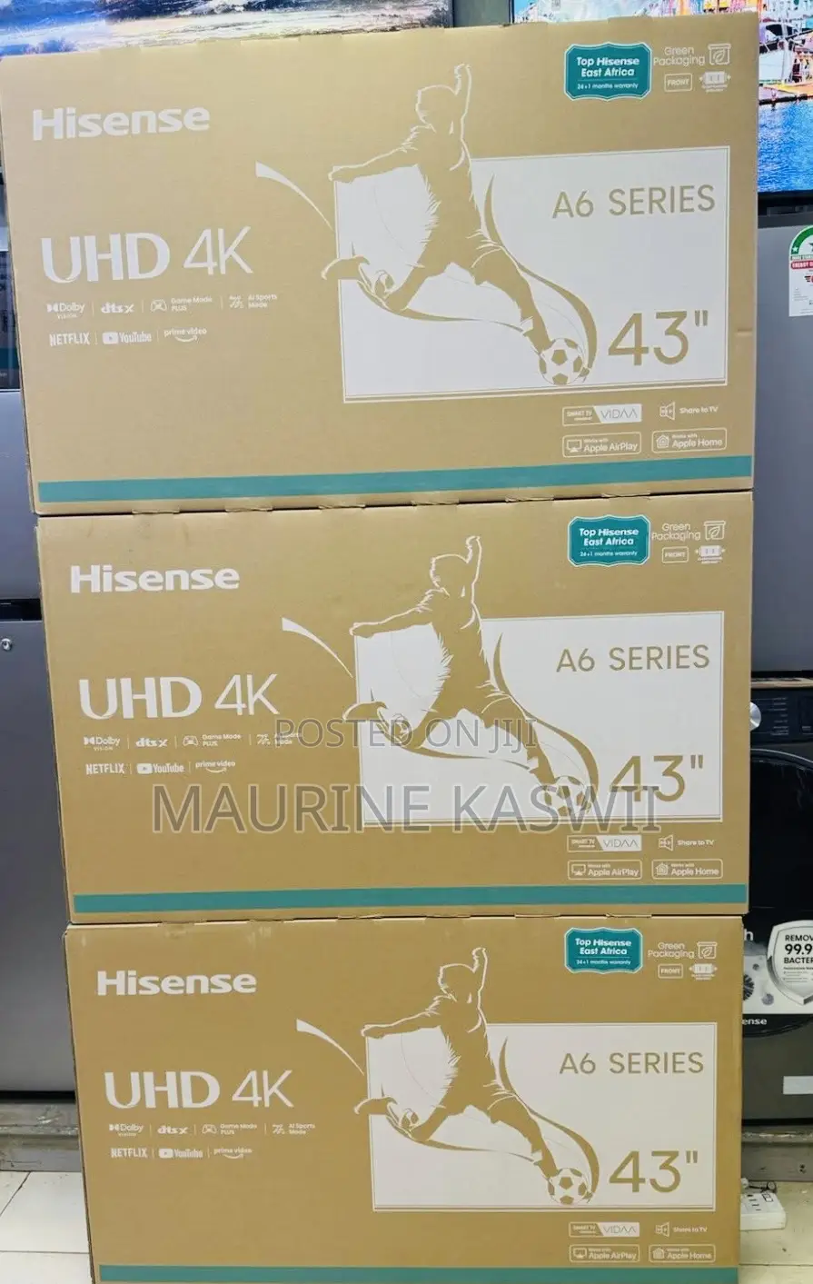 Hisense 43′′ 43a6n (New 2025) Vidaa Smart Uhd Tv