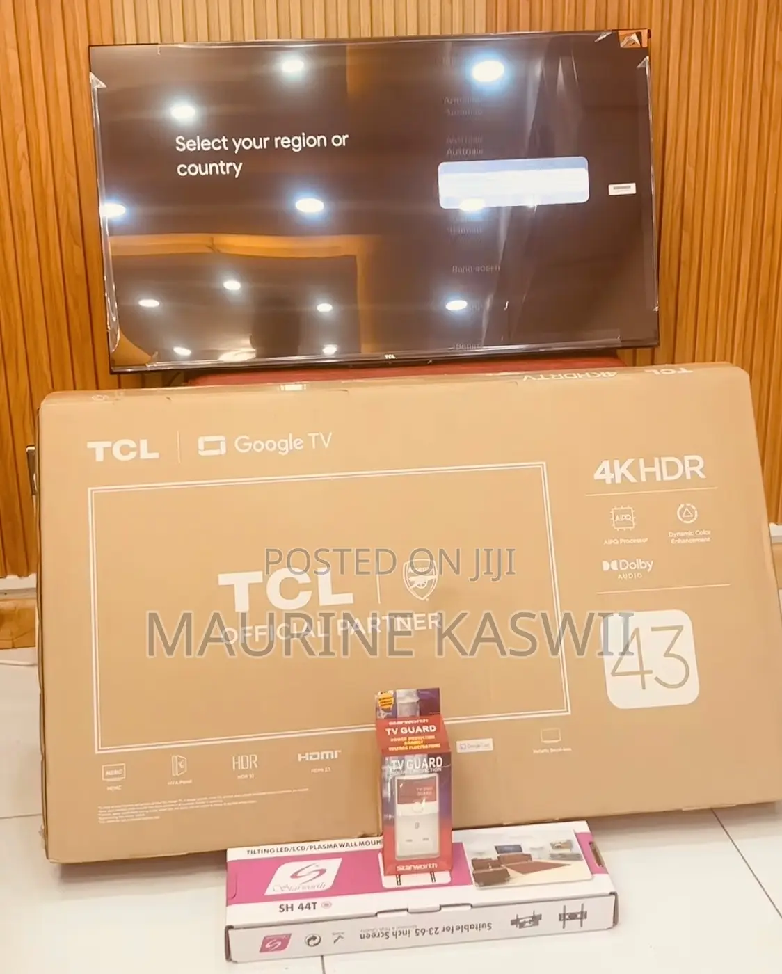 TCL 43” V6c Google Tv With Free Guard Mount