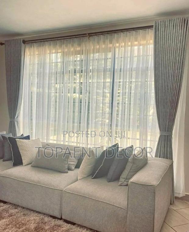 Light Grey Professional Light Management Curtains and Sheers - main view