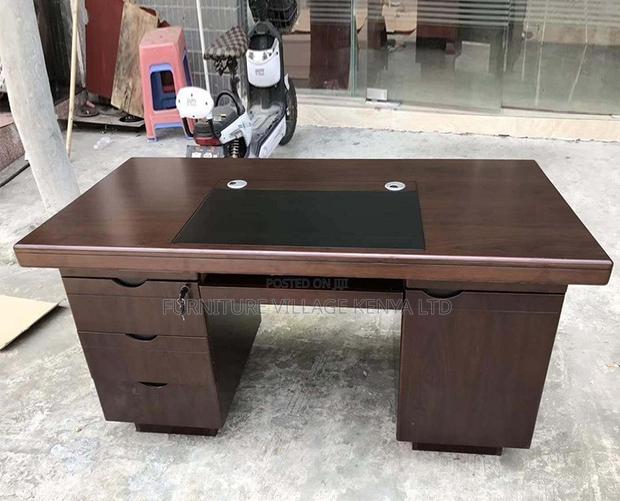 Office Desk:120cm Executive Table With Attached Storage