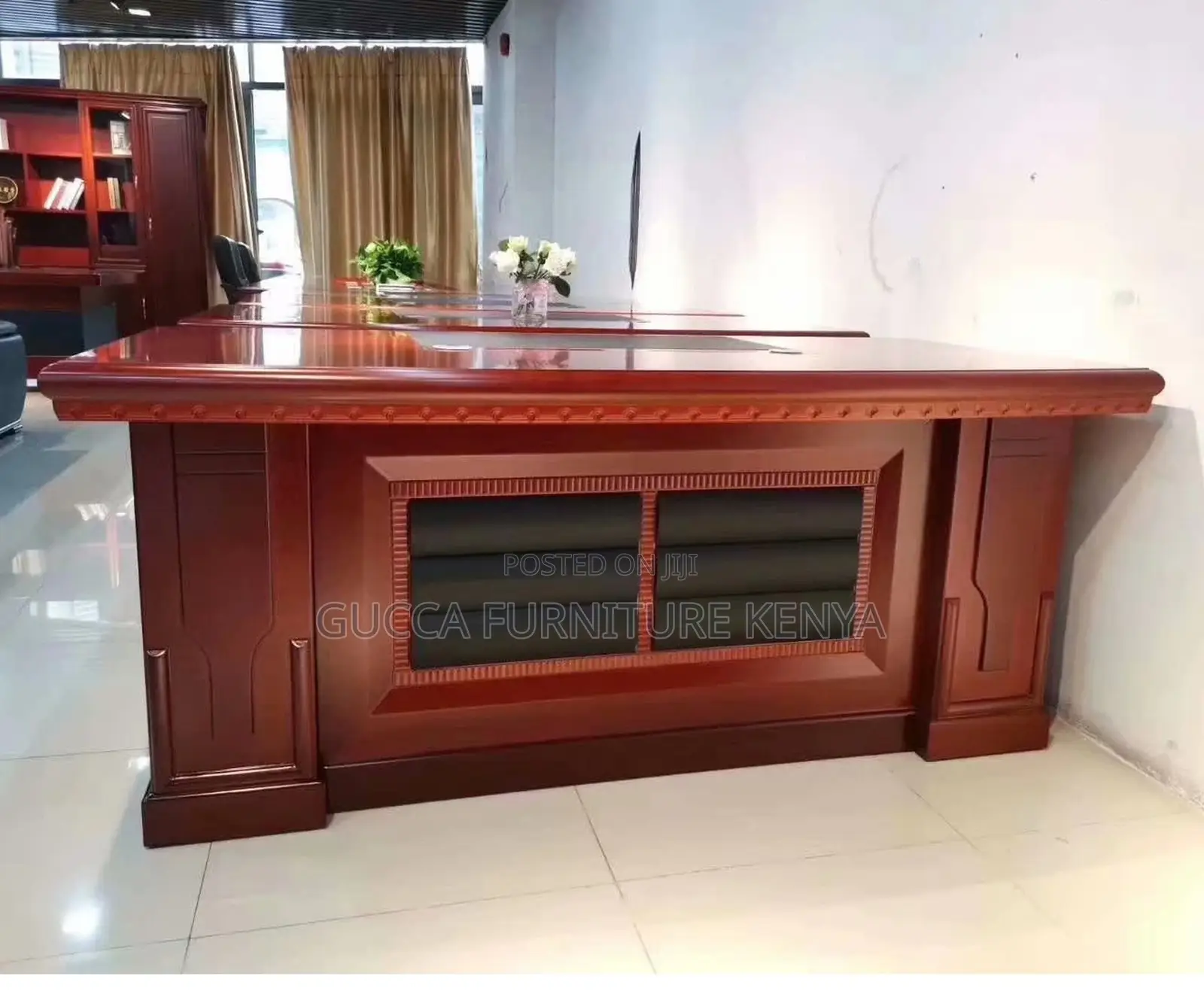 Office Desk:1600mm Solid Directors Table With Extension Unit