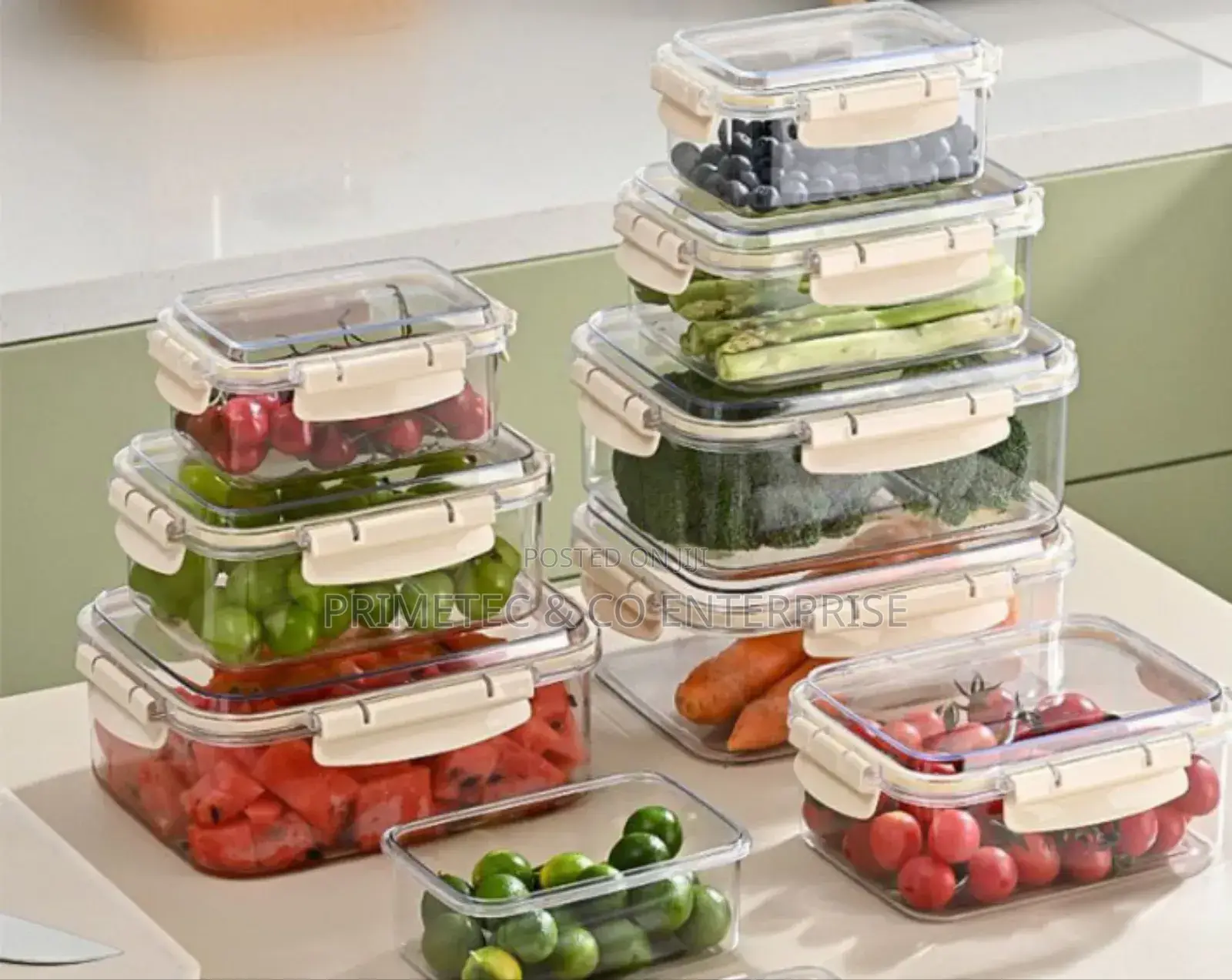 Air Tight Clip Lock Lids Food Storage Containers