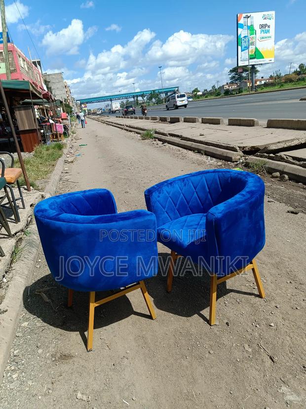 Royal Blue Manicure Styling Seats - main view