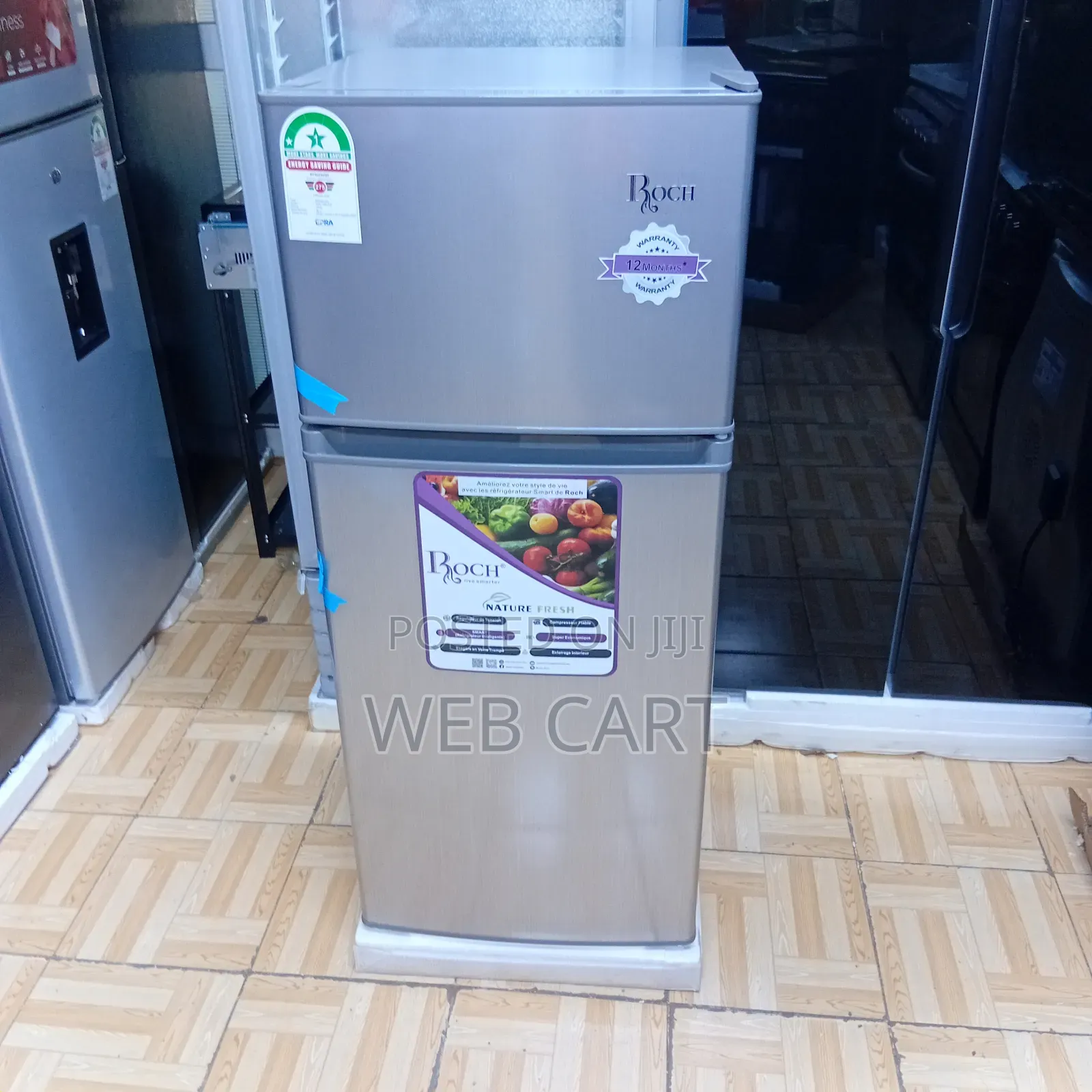 128litres Roch Double Door Refrigerator