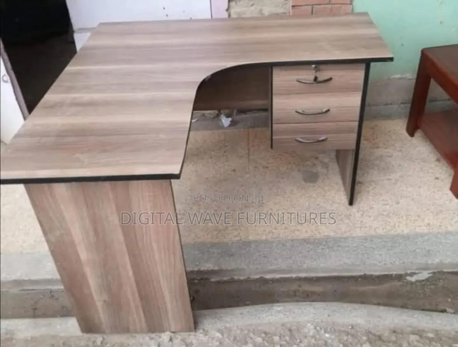 Brown Wooden Modern Office Table Desk Ft5