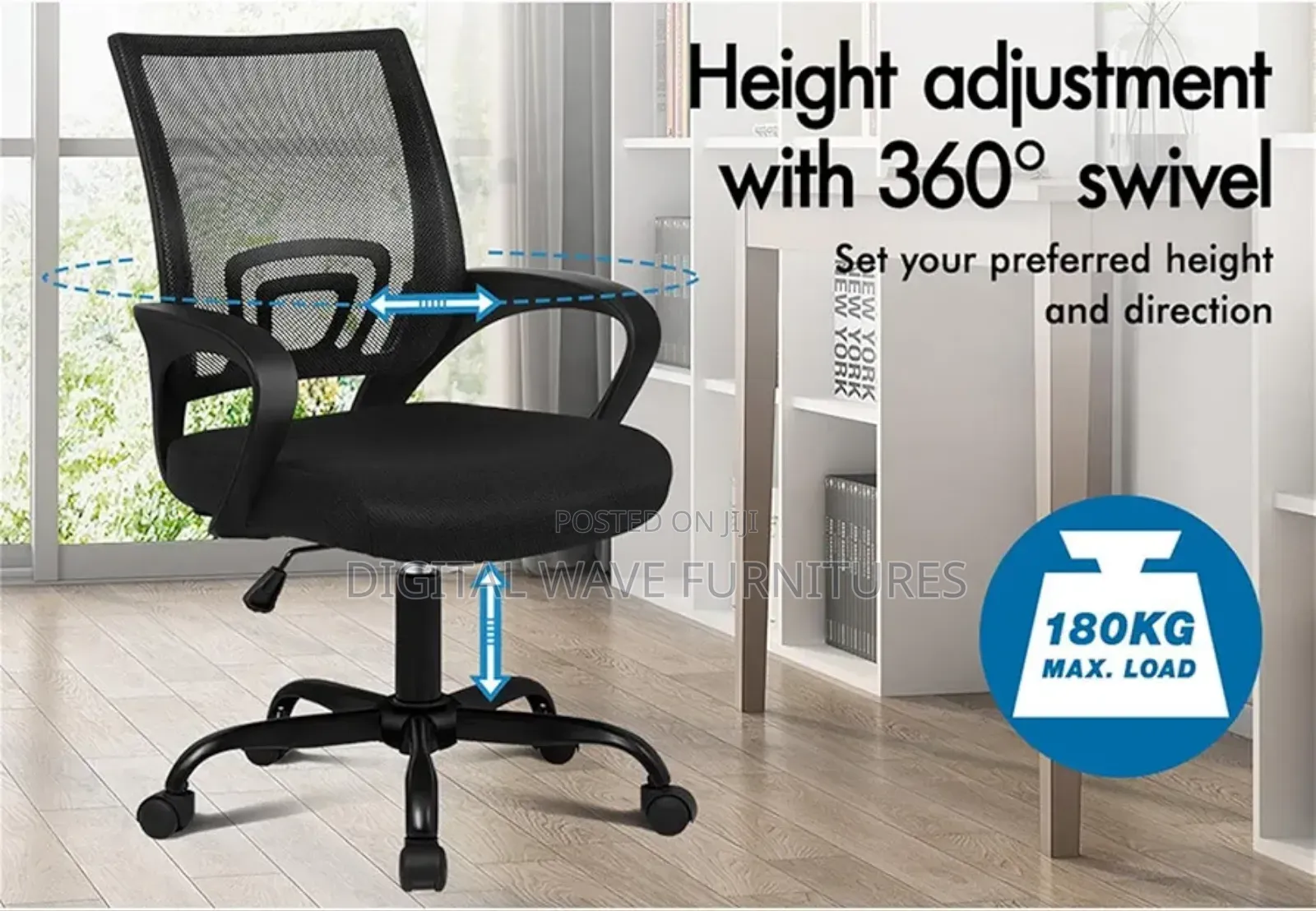 Generic Secretarial Mesh Office Chair Hf6t