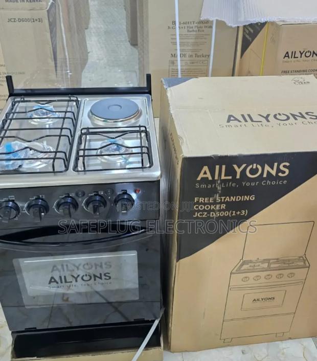 Standing Cooker (Ailyons) 60×60 3+1, Stainless Steel - main view