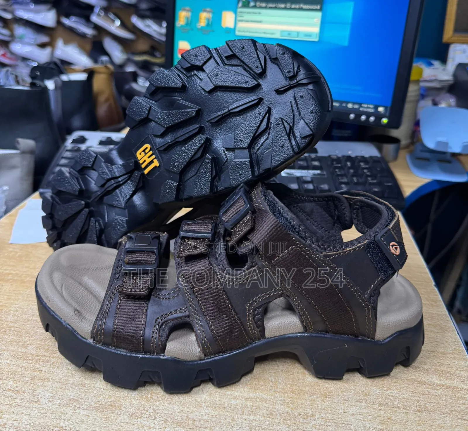 Quality Leather Casual Rubber Sole Open Men Sandals Shoes