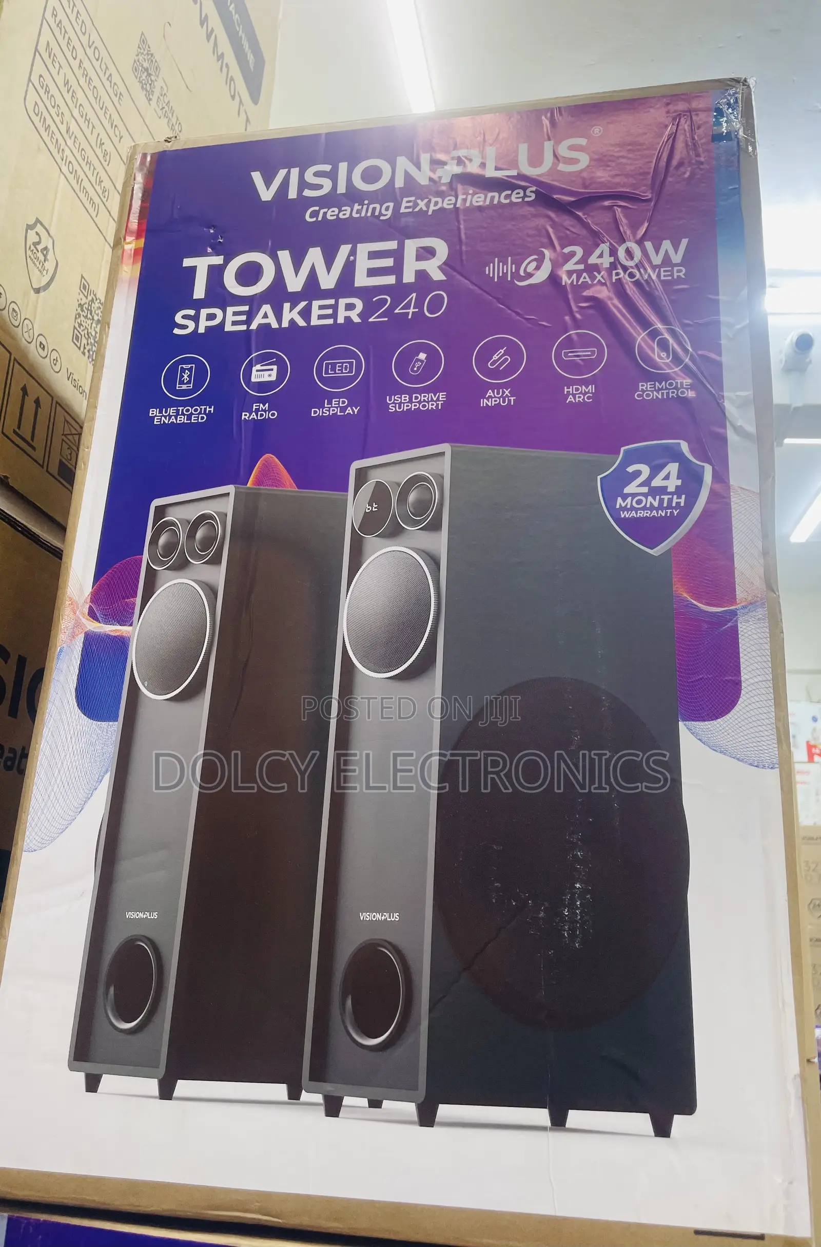 Vision Plus Tower Speaker 240w 2060ts