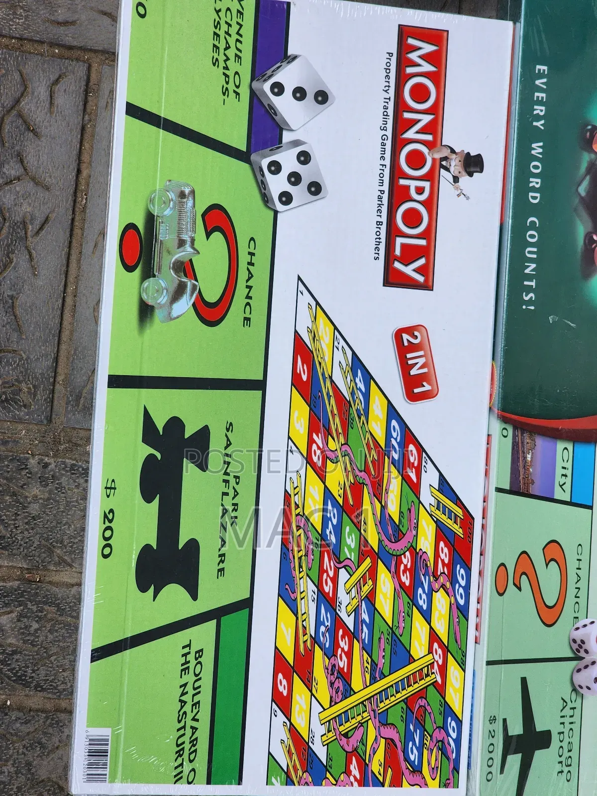 Monopoly 2 in 1 Snake and Ladders