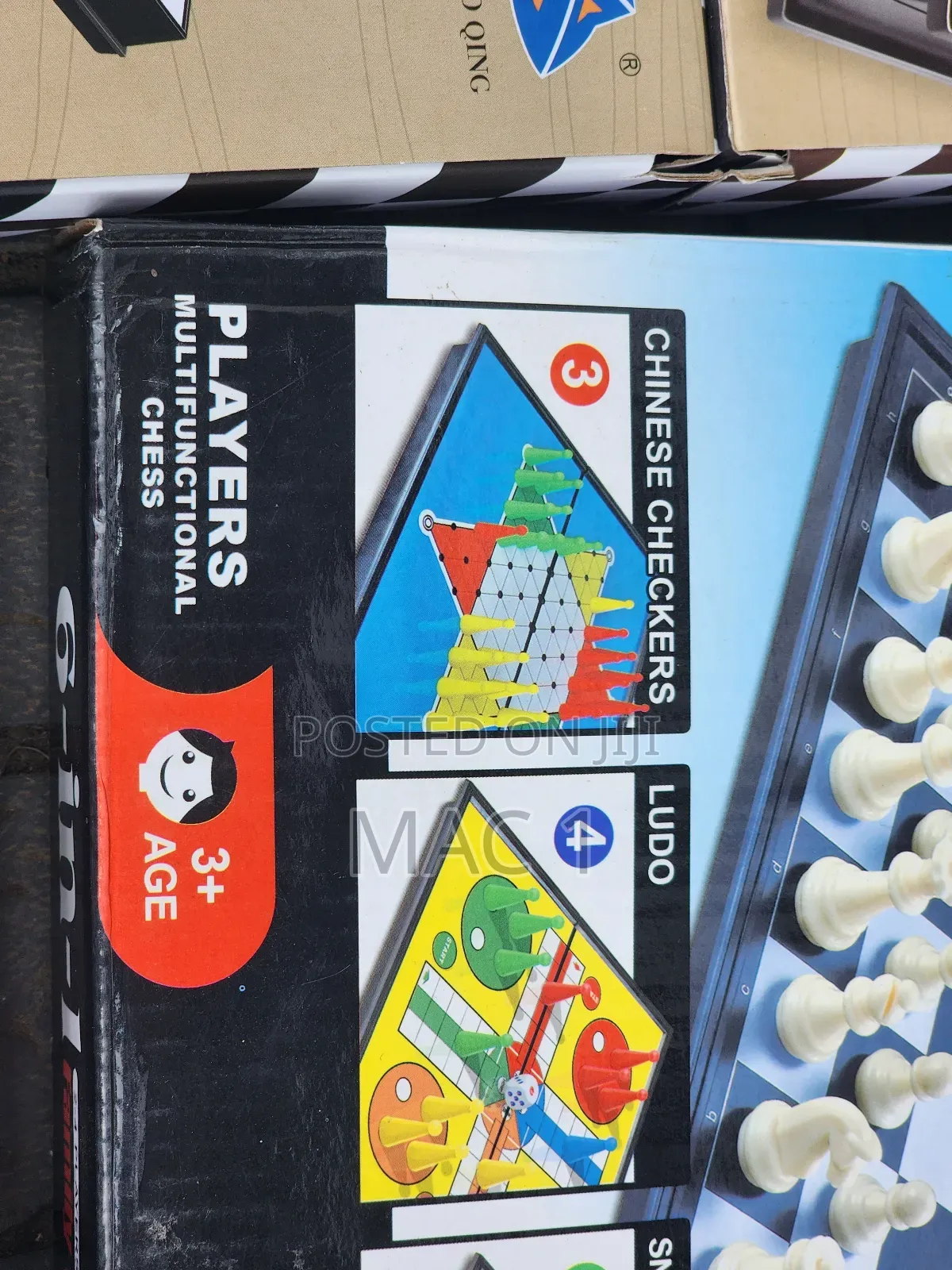 6 in 1 Combination Board Game Chess Ludo Checkers Etc