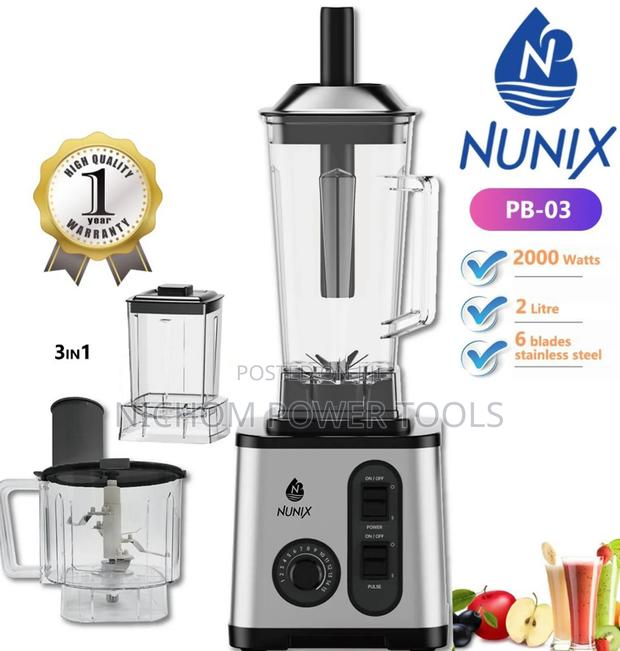 2000watts Nunix 3 in 1 Blender/Nunix Blender