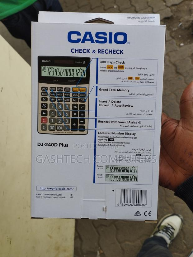 Casio Dj-240d Plus Calculator - thumbnail 3