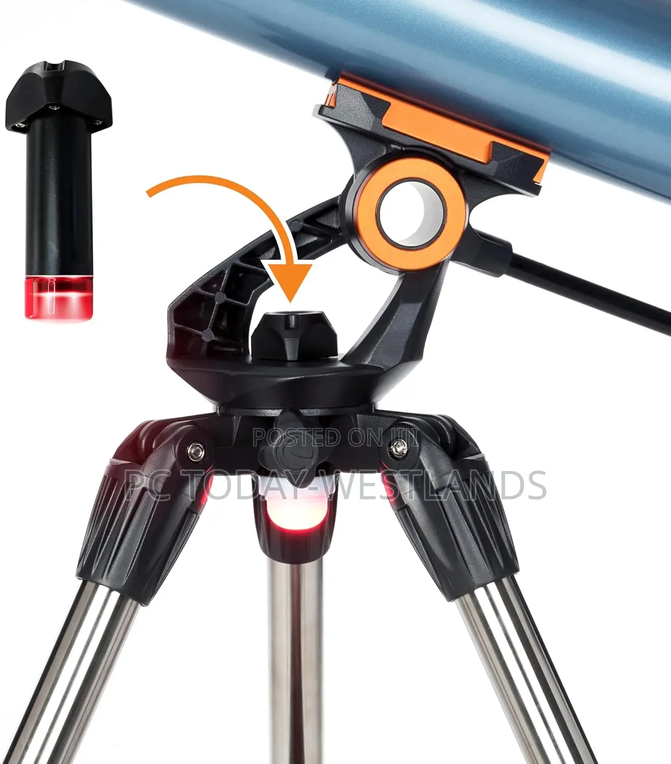 Celestron Inspire 100az Refractor Telescope Smartphone Adapt