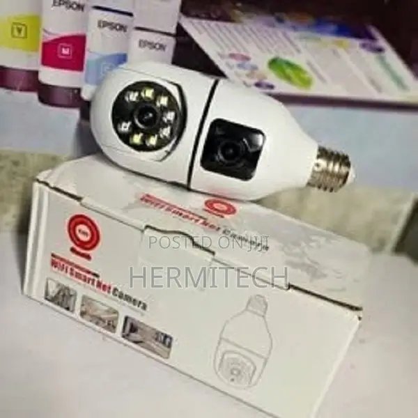 Wifi Bulb E27 ,2mp Dual Lens CCTV V380 Pro Camera Wifi Bulb