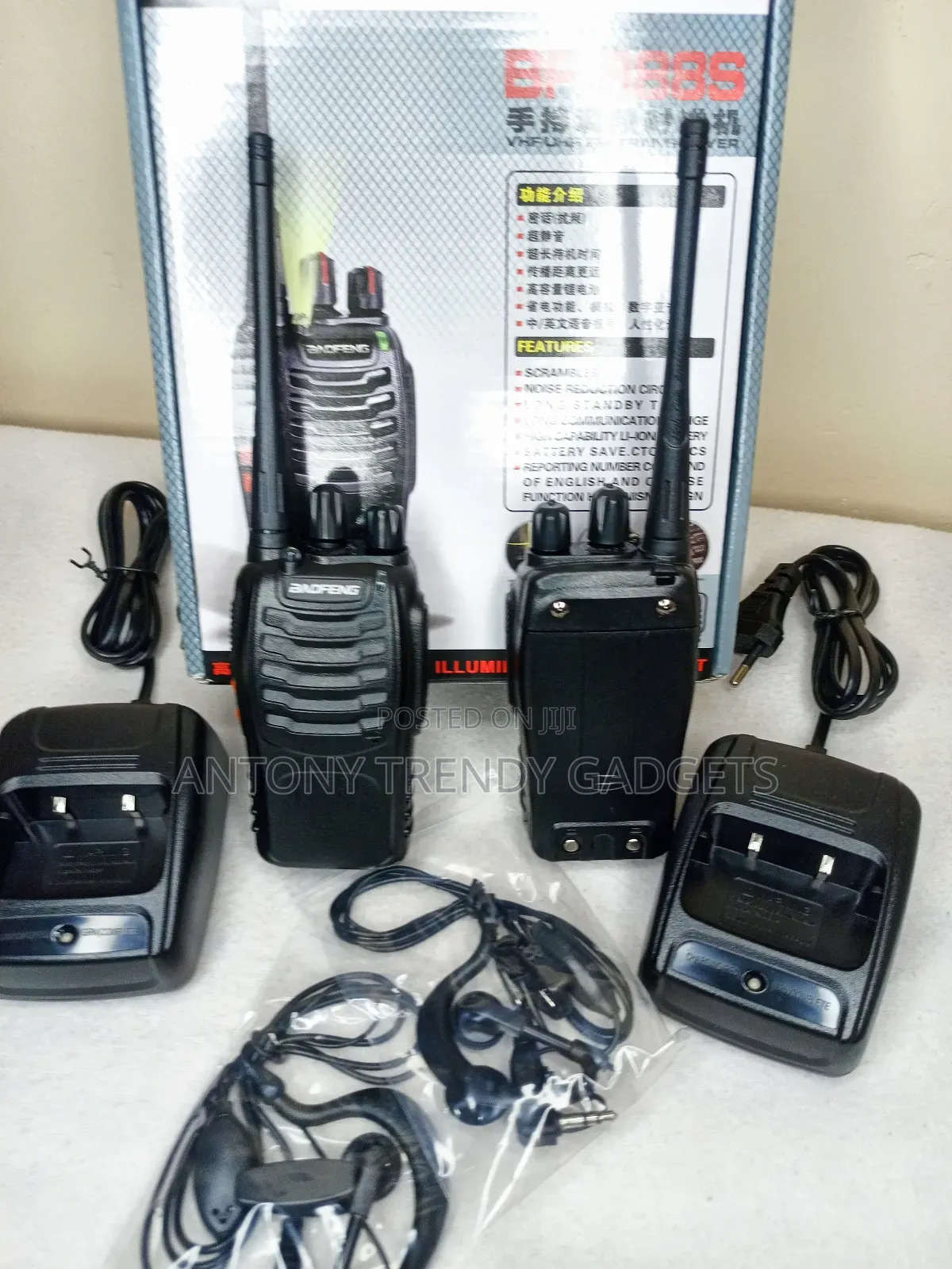 Baofeng Bf 888s Long Range Walkie Talkie Uhf400 2 Pack