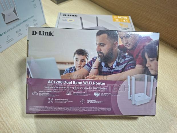 D-Link Ac1200 Dual Band, Wi-Fi 5 Router, 300 MBPS Dir-812m - thumbnail 2