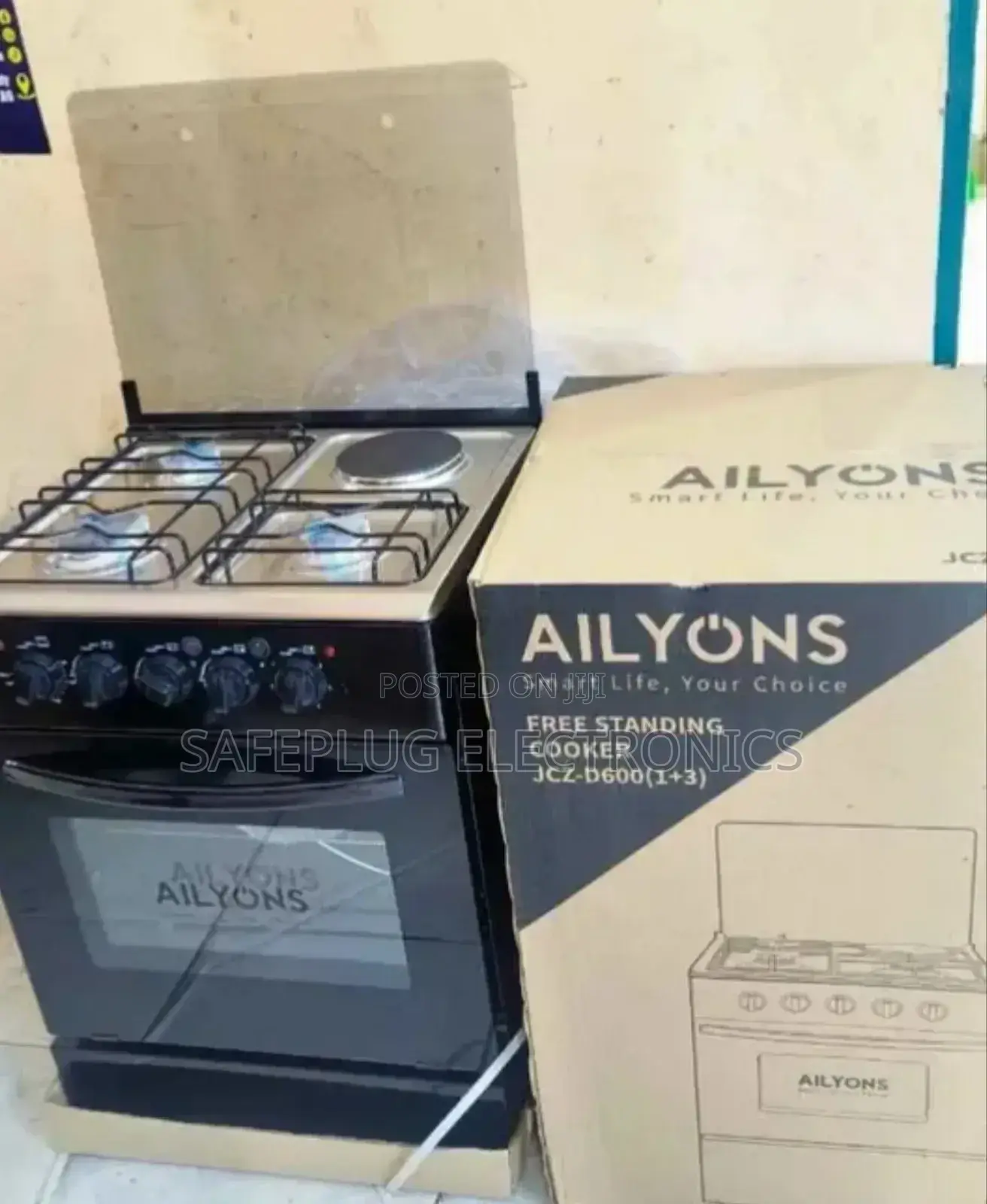 Free Standing Cooker (Ailyons) 60 by 60cm, 3g+1e