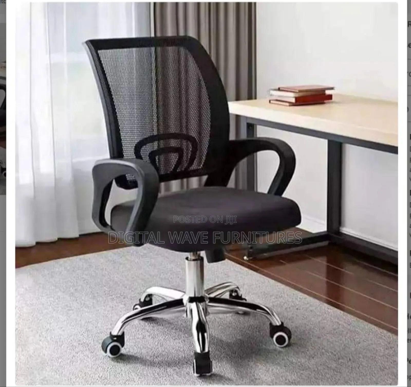 Ergonomic Mesh Office Chair Black Hf9k
