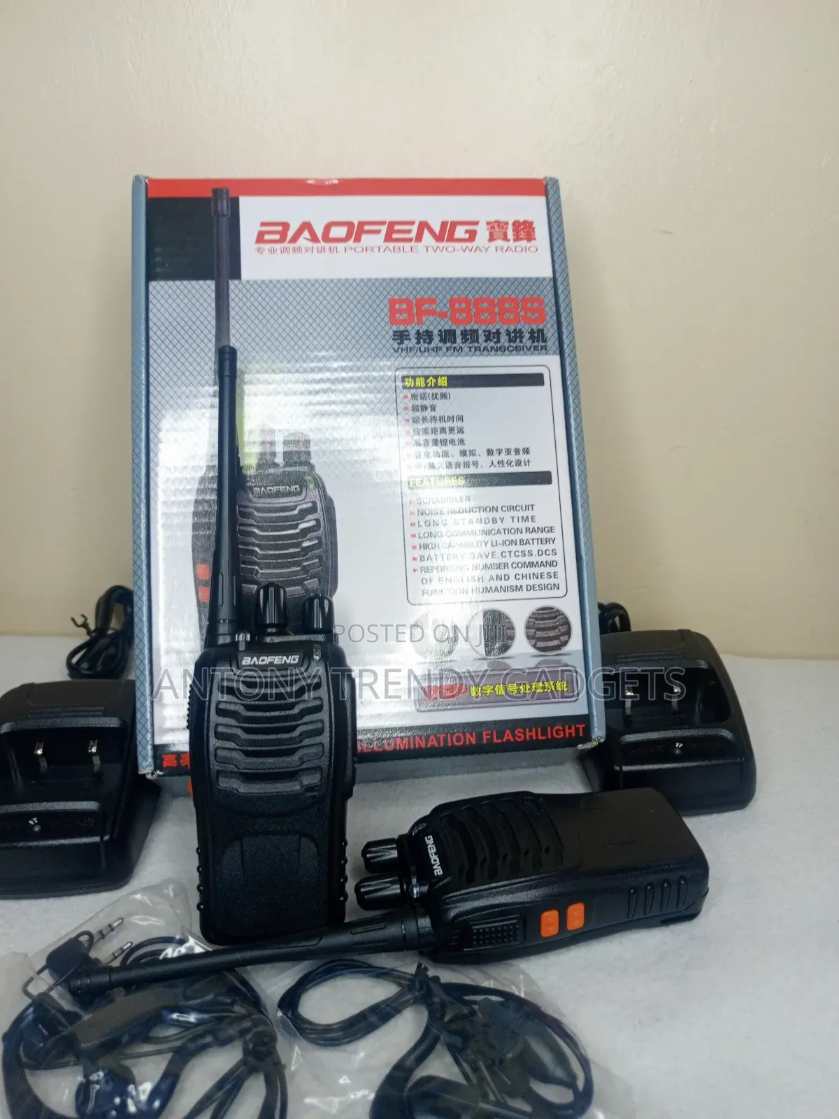 Rechargeable Baofeng Bf-888s(Bf-88a) FRS Radio Walkie