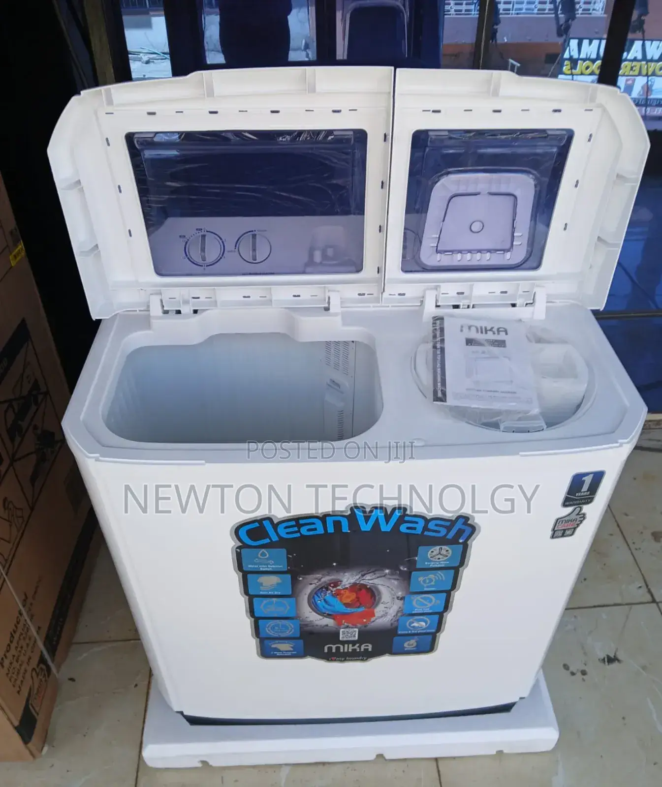 Mika 10kg Twin Tub Washing Machine