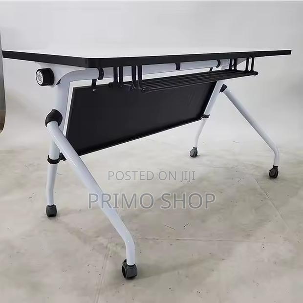 Office Table; Dynamic Lustrous Texture Foldable Table - thumbnail 2