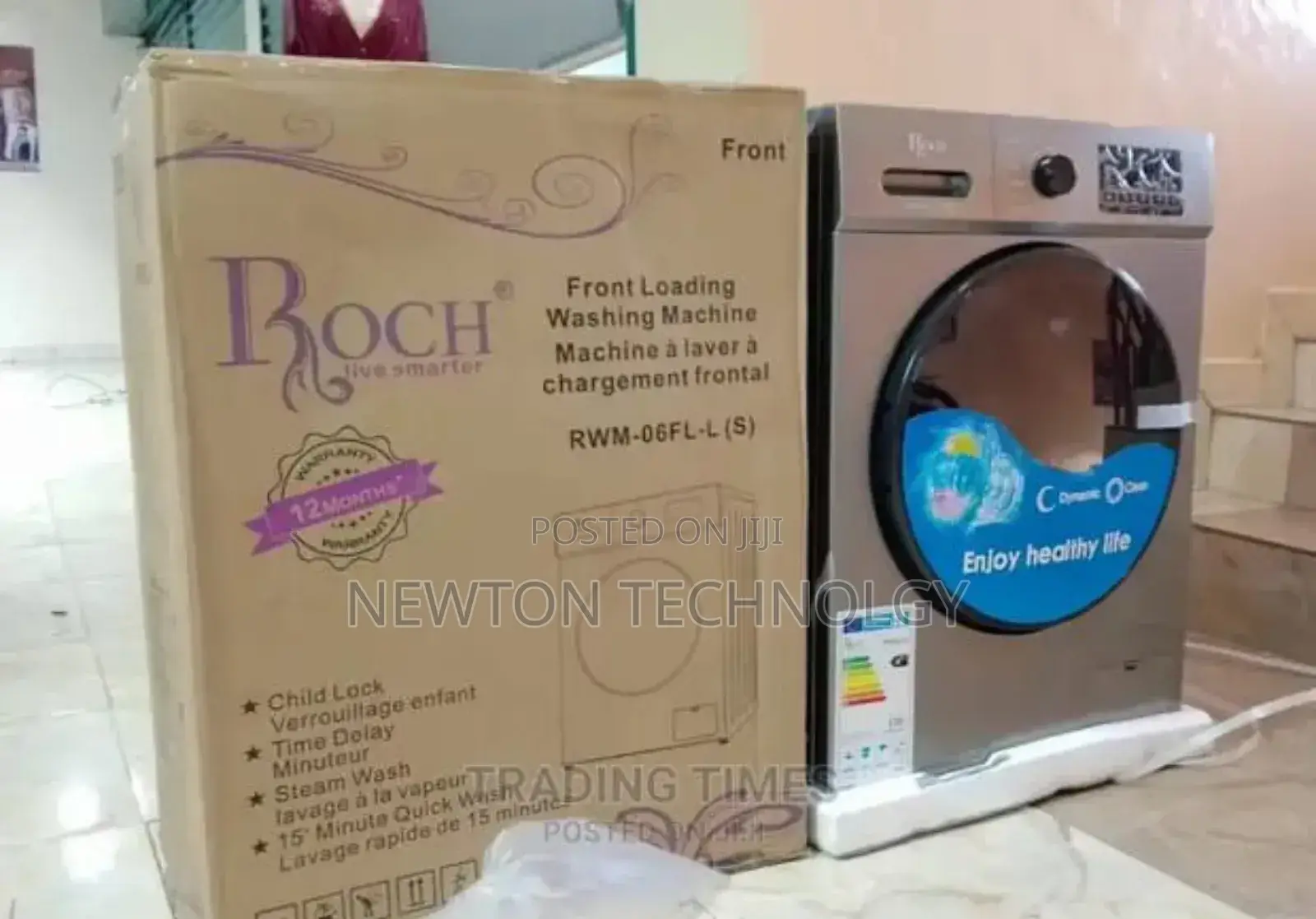 Roch 8kgs Washing Machine Front Load Washing Machine
