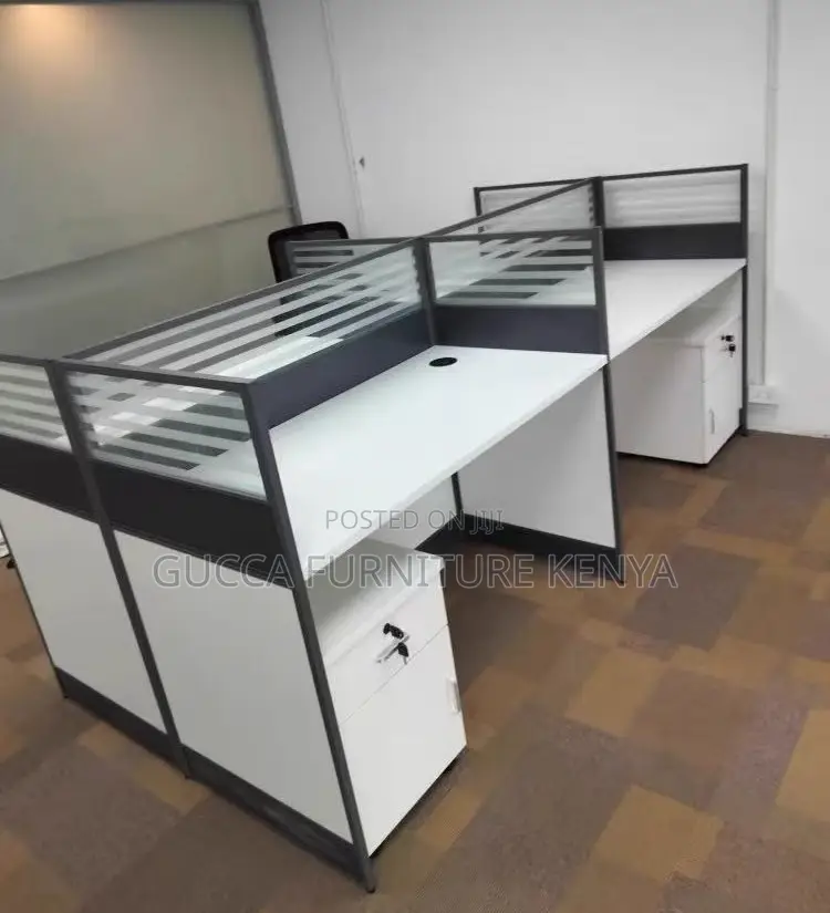 Workstation: 4-Seater Simple Office Computer Workstation