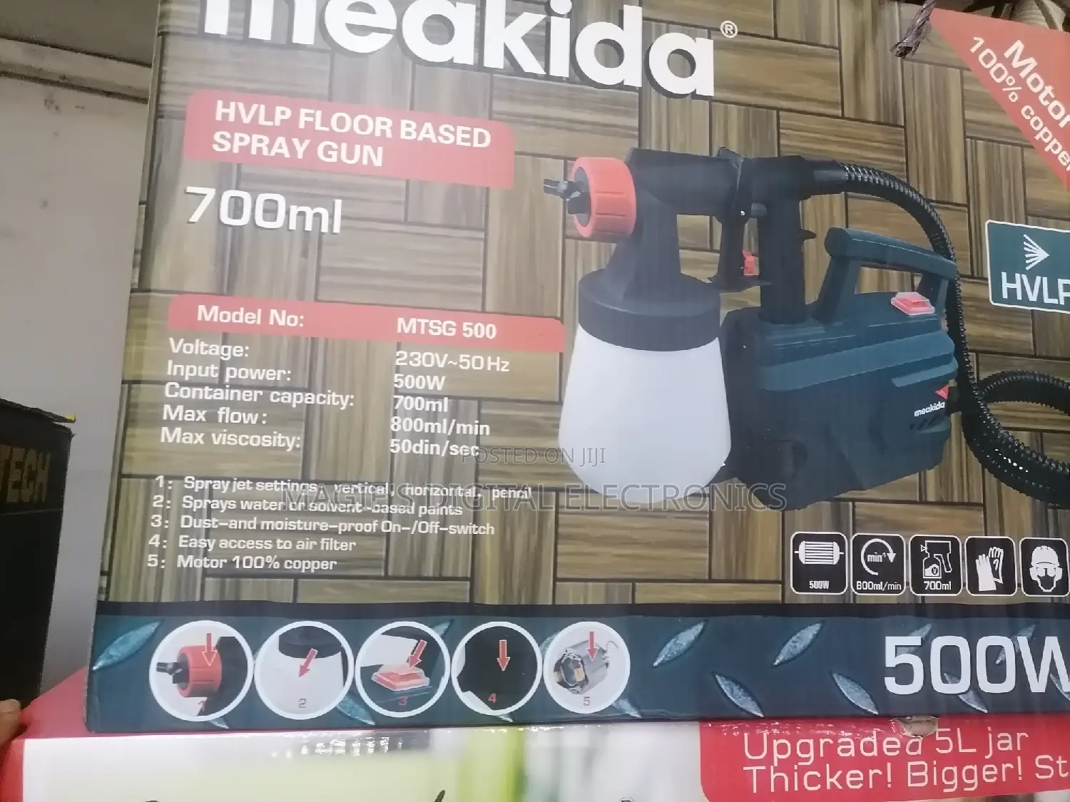 Best Quality 500w Meakida Spray Gun