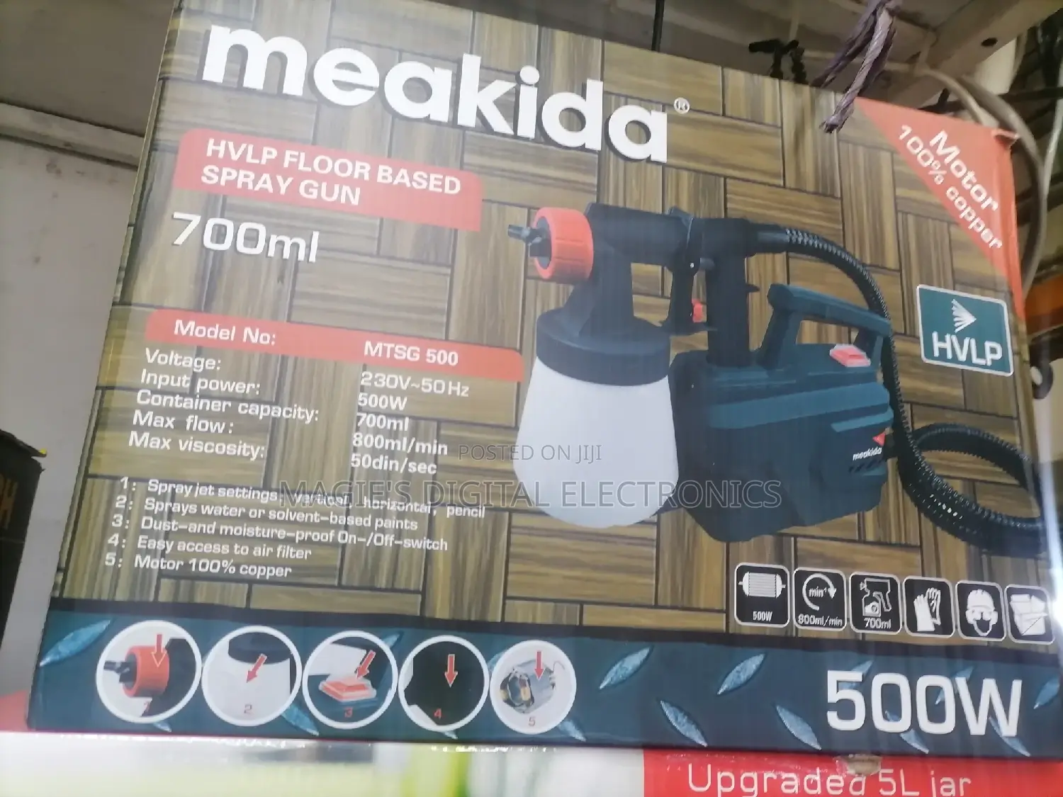 Most Appropriate 500w Meakida Spray Gun