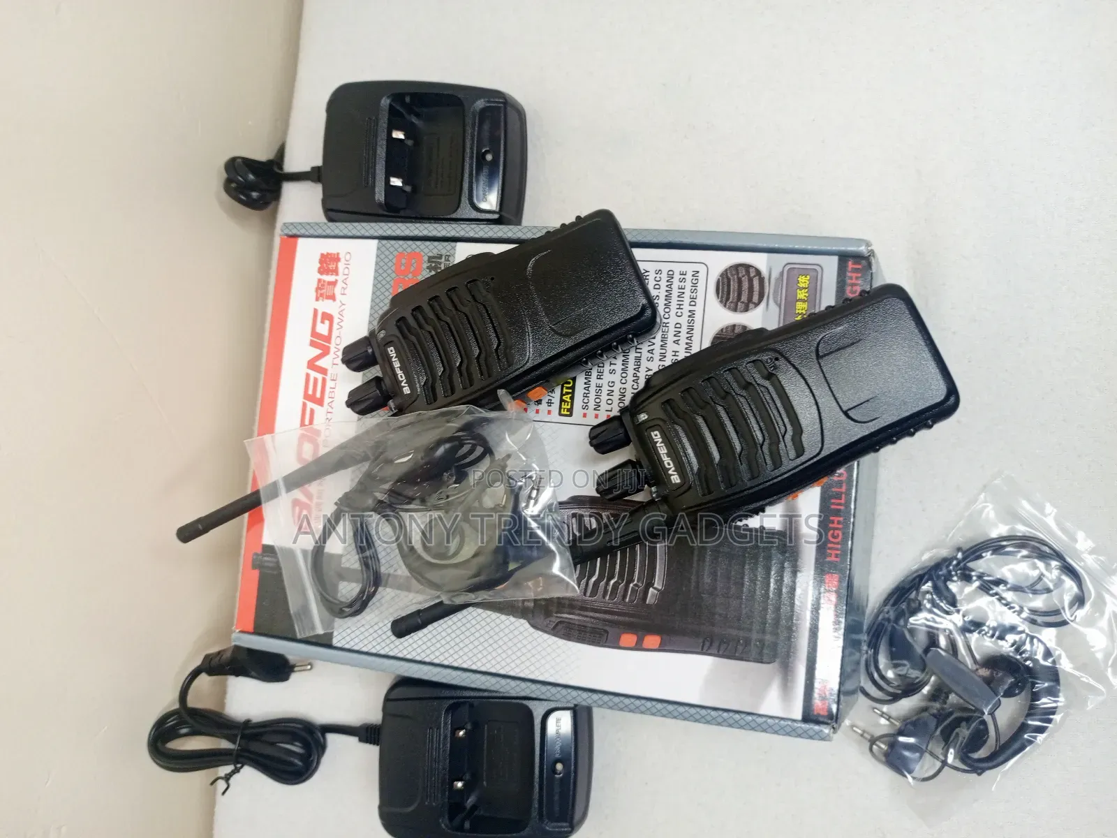 Baofeng Bf-888s Two Way Radio (Pack of 2pcs Radios)