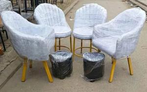 Spa Seats and Manicure Chairs With 2 Pouffes. - main view