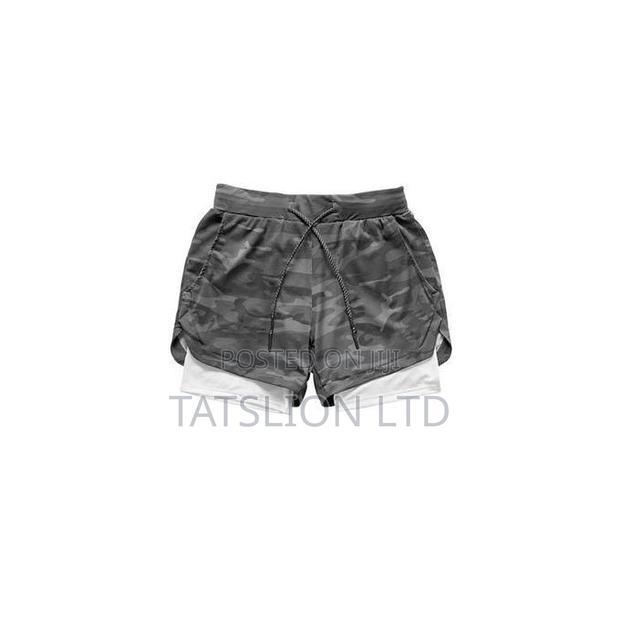 Men 2-in-1 Workout Shorts! Men Gym Shorts