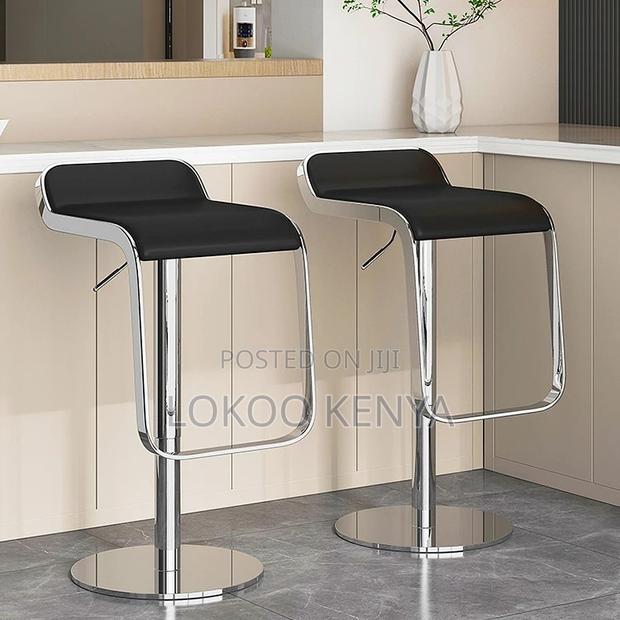 Office Stool: Simple Black Studio Barstool - thumbnail 2
