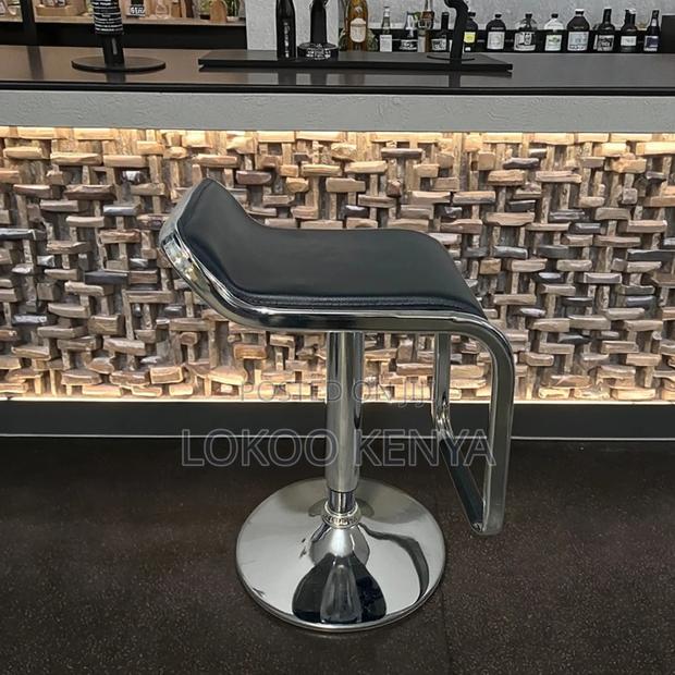 Office Stool: Simple Black Studio Barstool - thumbnail 4
