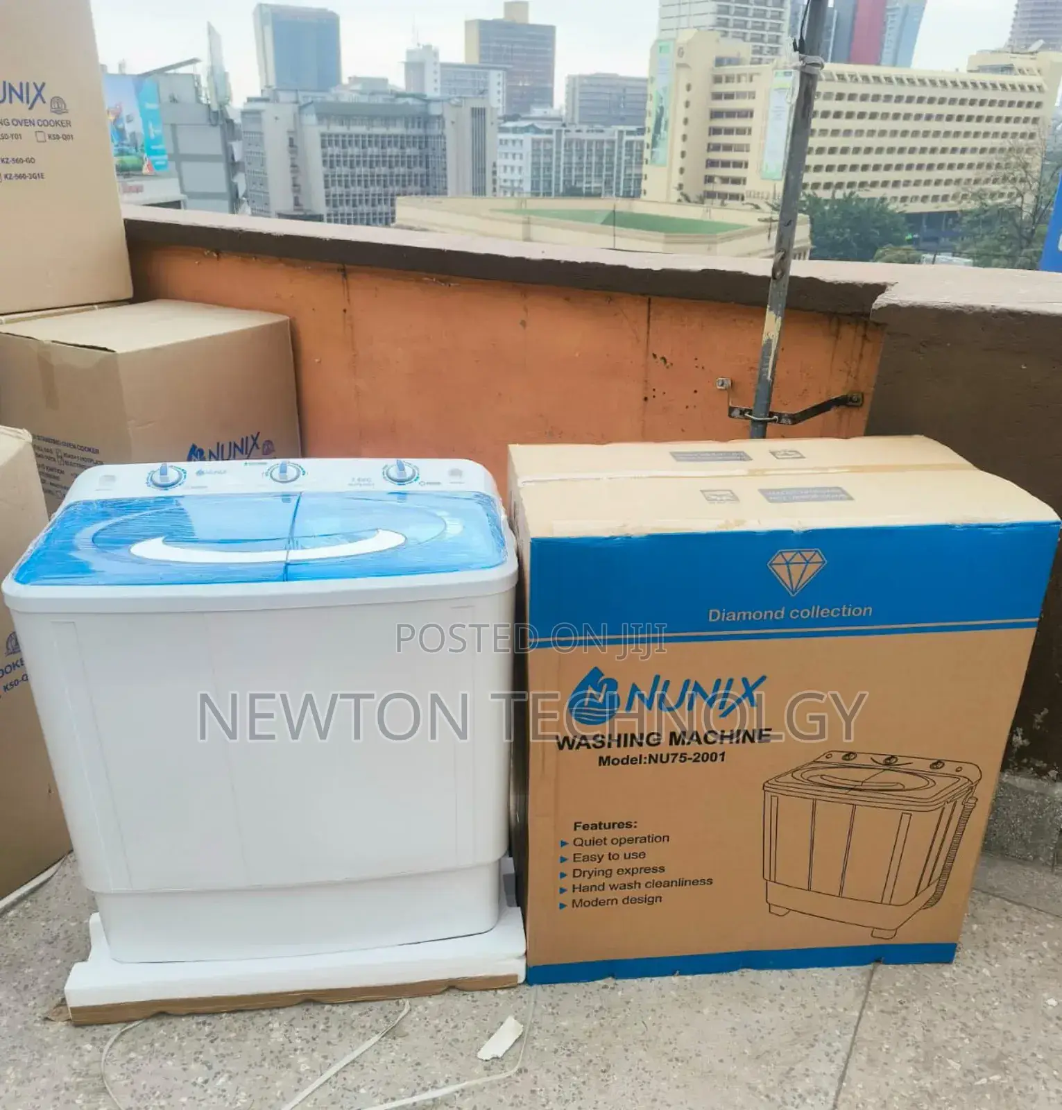 Nunix 7.5kgs Twin Tub Washing Machine