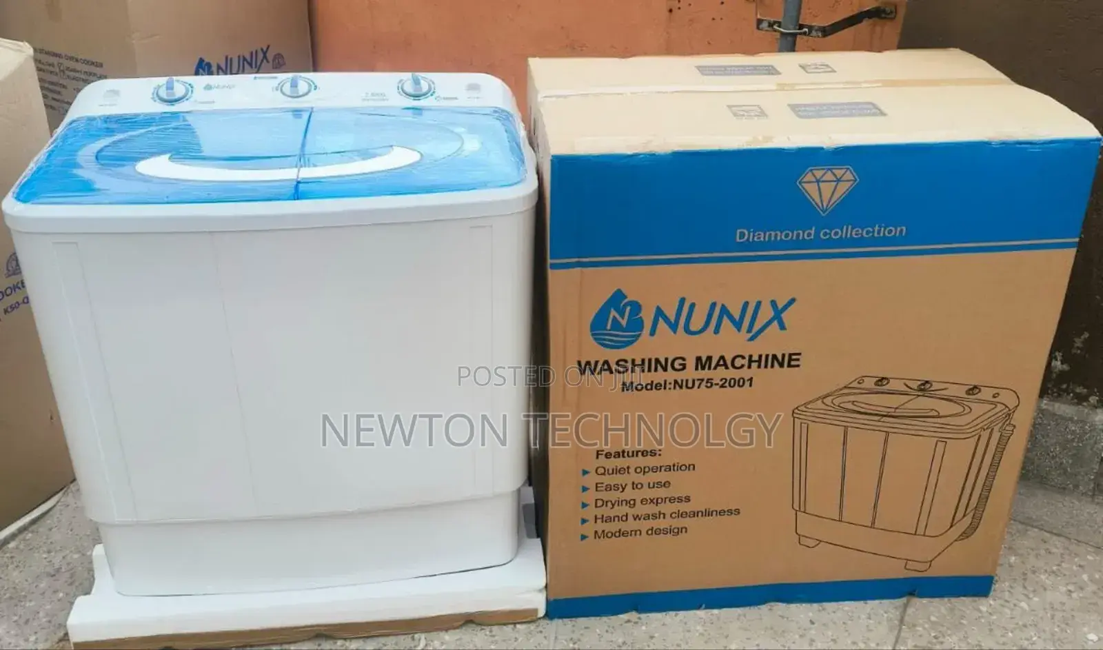 Nunix 10kg Twin Tub Washing Machine at 